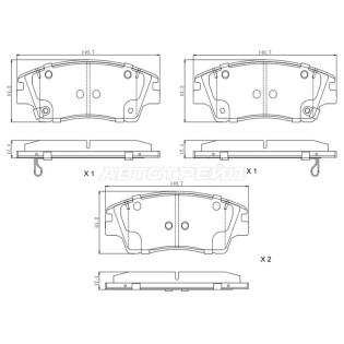 Колодки тормозные перед  HYUNDAI TUCSON/IX35 15-/ KIA SPORTAGE 15- SAT