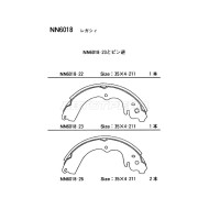 Колодки тормозные зад SUBARU FORESTER SF/SG 97-07/IMPREZA GC/GD 92-07 AKEBONO