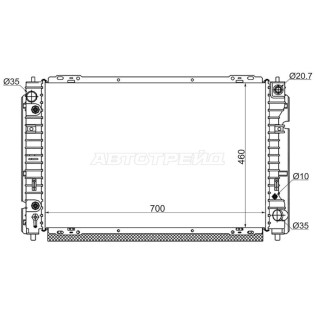 Радиатор MAZDA TRIBUTE/FORD ESCAPE/MAVERICK 2.0/2.3 01-08 SAT