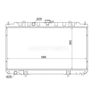 Радиатор NISSAN AD/WINGROAD/SUNNY B15/ALMERA/BLUEBIRD SYLPHY/PRIMERA P12 SAT