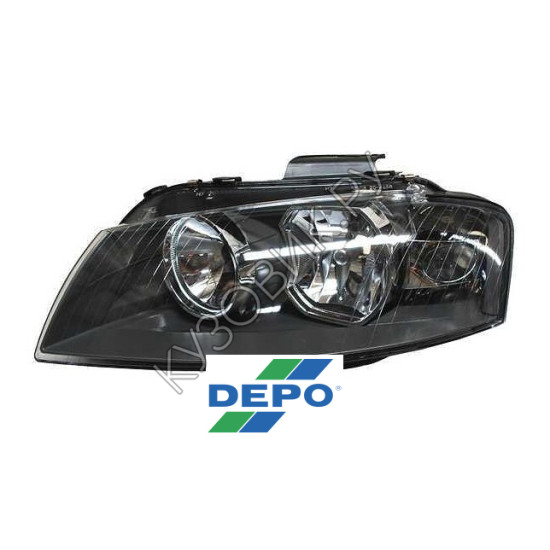 Фара левая Audi A3 8P (2003-) DEPO