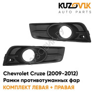 Рамки противотуманных фар Chevrolet Cruze (2009-2012) дорестайлинг KUZOVIK