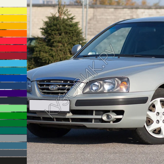 Бампер передний с отверстиями под молдинг в цвет кузова Hyundai Elantra 3 XD (2004-) Бампер передний с отверстиями под молдинг в цвет кузова Hyundai Elantra 3 XD (2004-)