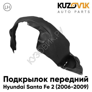 Подкрылок передний левый Hyundai Santa Fe 2 (2006-2009) дорестайлинг KUZOVIK