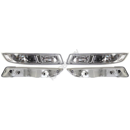 Фары противотуманные Ниссан Альмера Nissan Almera Classic B10 (2006-2012) комплект 2 штуки левая и правая DEPO высокое качество
