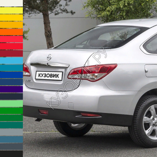 Бампер задний в цвет кузова Nissan Almera G15 (2012-2018) седан Бампер задний в цвет кузова Nissan Almera G15 (2012-2018) седан