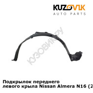 Подкрылок переднего левого крыла Nissan Almera N16 (2002-2005) KUZOVIK