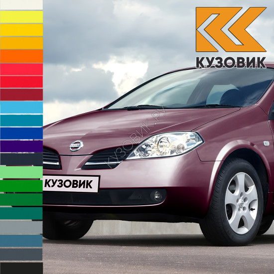 Бампер передний в цвет кузова Nissan Primera P12 (2001-2008) Бампер передний в цвет кузова Nissan Primera P12 (2001-2008)
