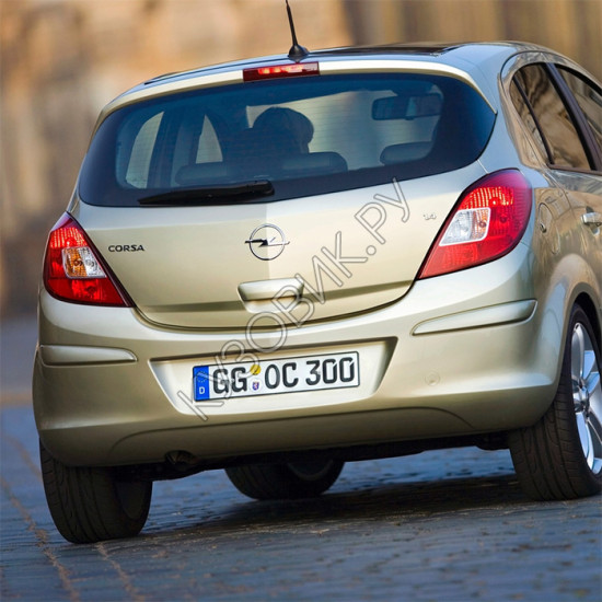 Бампер задний в цвет кузова Opel Corsa D (2006-2010) 5 дверный