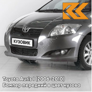 Бампер передний в цвет кузова Toyota Auris 1 (2006-2010) 1G2 - GREY - Серый